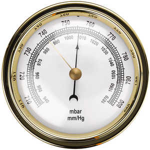Aneroid Barometer, 940 to 1060 millibars (700-803 millimeters)