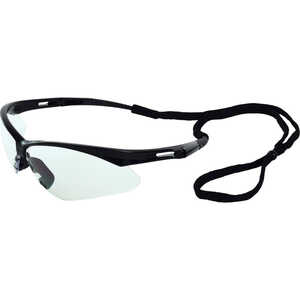 ERB Octane Safety Glasses, Black Frame with Clear Anti-Fog Lens