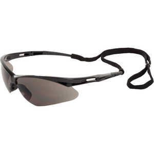 ERB Octane Safety Glasses, Black Frame with Grey Anti-Fog Lens