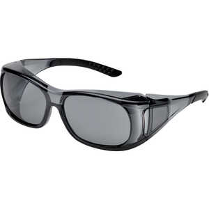 Delta Plus OVR-Spec II Safety Glasses, Gray Lens