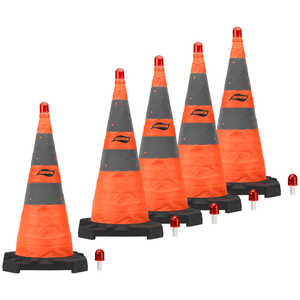 Aervoe 36˝ HD Collapsible Safety Cones, Pack of 5
