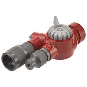 Forestry Twin Tip Nozzle, 1˝ NP Threads, Red Powder Coat