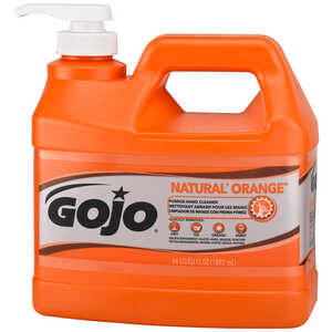 GOJO Natural Orange Pumice Hand Cleaner, 0.5 Gallon with Pump