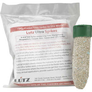Lutz Ultra Tree Micro Spikes, 8-4-8 with B, Fe, Mn, Mg, Cu, Zn, and 13% S, Pack of 5