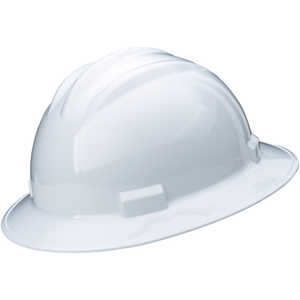 White, Ratchet Suspension, Bullard Model S71 Low-Profile Hat