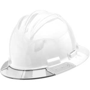 Bullard AboveView Hard Hat, White Hat with Clear Visor
