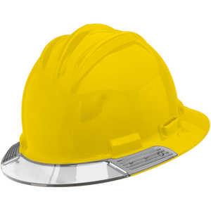 Bullard AboveView Hard Hat, Yellow Hat with Clear Visor