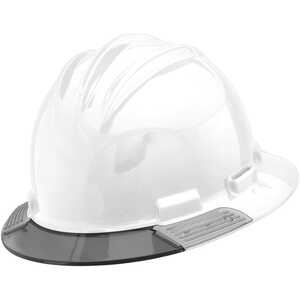 Bullard AboveView Hard Hat, White Hat with Grey Visor