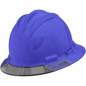 Bullard AboveView Hard Hat, Blue Hat with Grey Visor