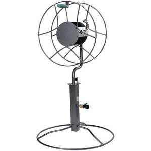 Yard Butler Free Standing Swivel Hose Reel with Patio Base Mount