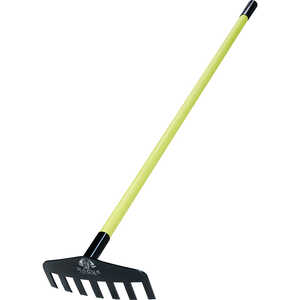 Rogue Hoe No-Break Rake, 11˝W/7-Tine, 60” Fiberglass Handle