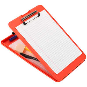 Saunders SlimMate Clipboard, 9 x 12, Orange