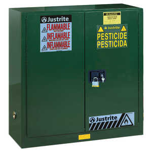 Justrite Sure-Grip EX 30-Gallon Capacity Pesticide Safety Cabinet