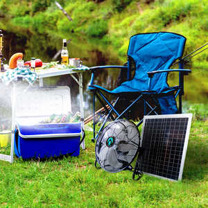 ExtremeMIST 3-In-1 Misting Fan with Solar Panel and Pump