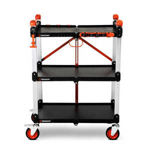 Crescent SITERUNNER 3-Shelf Folding Jobsite Cart