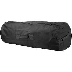 36” x 21”, Black Texsport Zippered Canvas Duffle Bag