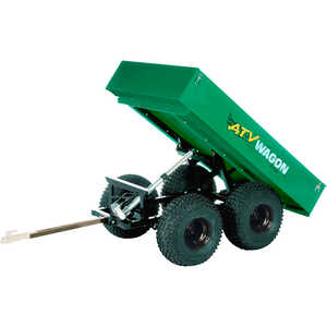 Bosski 1600 UT Steel ATV Trailer - Tandem Axle, Green