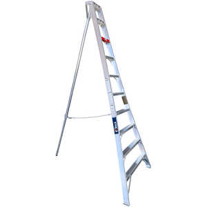 Stokes Hard Surface Telescoping Leg Tripod Ladder, 11´