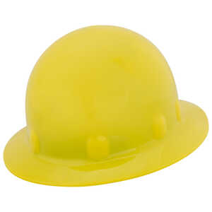 Fibre-Metal E1 Full Brim Hard Hat with Ratchet, Yellow