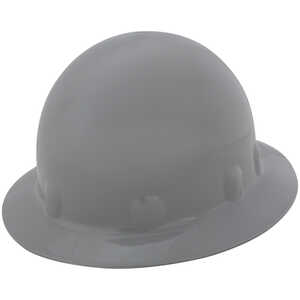 Fibre-Metal E1 Full Brim Hard Hat with Ratchet, Gray