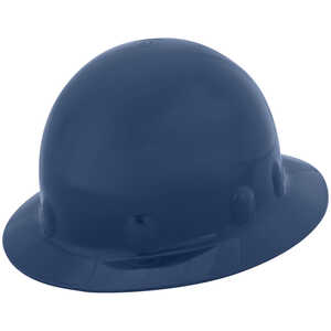 Fibre-Metal E1 Full Brim Hard Hat with Ratchet, Blue