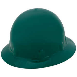 Fibre-Metal E1 Full Brim Hard Hat with Ratchet, Green
