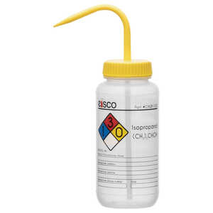 Eisco Labs Isopropanol Safety Wash Bottle, 500mL/16 oz. capacity