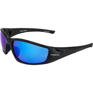 Radians Crossfire Safety Glasses, Matte Black Frame/Blue Polarized Lens