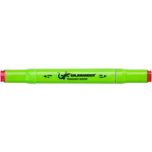 SitePro Salamander Dual-Tip Permanent Marker, Red, Box of 12