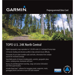 Garmin 24K TOPO Card, North Central