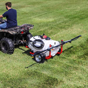 Fimco 45-Gallon Lawn and Garden Trailer Sprayer with 2.4 GPM Pump and 4-Nozzle Boom