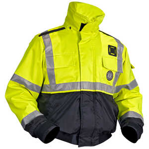 Mustang Survival High-Visibility Flotation Bomber Jacket, Medium