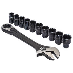 Crescent 11-Piece 8” Pass-Thru Adjustable Wrench Set