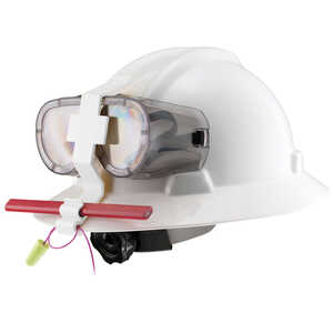 Goggle Guard Hard Hat Clip, White