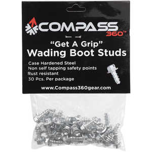 Get-A-Grip Boot Studs, Bag of 30 Screws For Compass 360 Stillwater II Wading Shoes