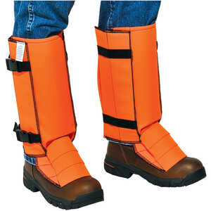 Snake Guardz Shin Armor Gaiters, Orange, X-Large