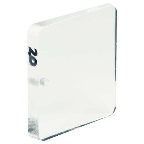 20 BAF, Clear, English Jim-Gem Square Shape Prism