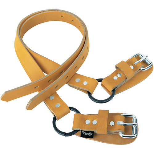 Weaver Tree/Pole Climbers 26” Leather Ankle Straps w/Split Ring, Pair Weaver Tree/Pole Climbers 26” Leather Ankle Straps w/Split Ring, Pair