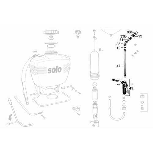Solo Sprayers Replacement Shut-off, Wand, Elbow, Nozzle Assembly