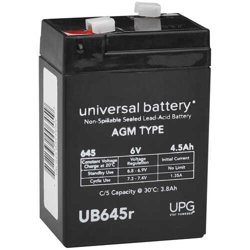 On-Time 6V 4.5Ah AGM Battery