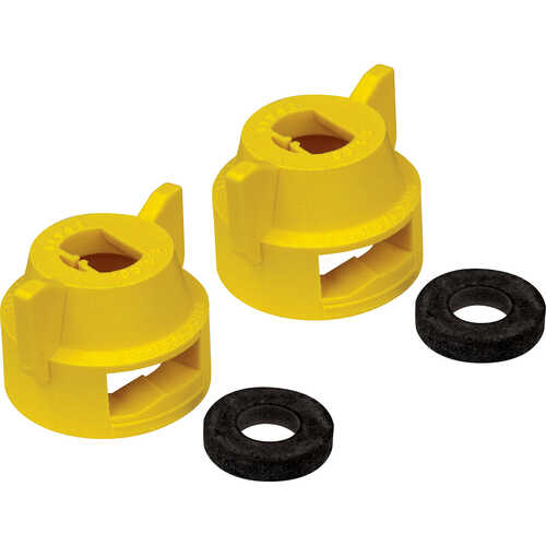 Fimco Nozzle Cap with Seat Gasket, Yellow, Pack of 2