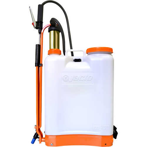 Jacto Model CD400 Backpack Sprayer, 4-Gallon, White Tank