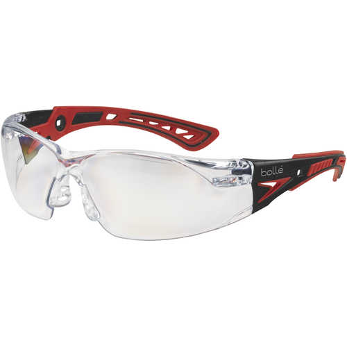 Bolle Rush+ Safety Glasses with Clear Platinum Lens