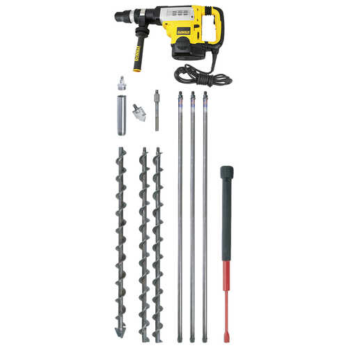 AMS Flighted Auger Kit with Hammer Drill