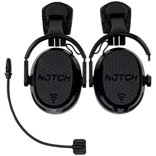 Notch Hook Ups Helmet Mount Earmuffs