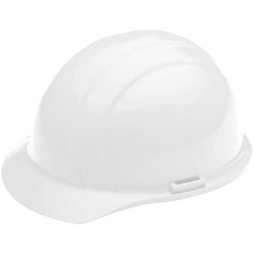 ERB Americana Mega Ratchet Cap Style Hard Hat, White