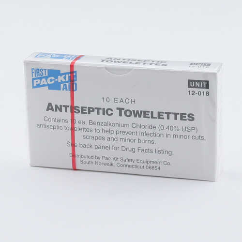 Forestry Suppliers First Aid Refill, BZK Antiseptic Towelettes, Box of 10 Forestry Suppliers First Aid Refill, BZK Antiseptic Towelettes, Box of 10