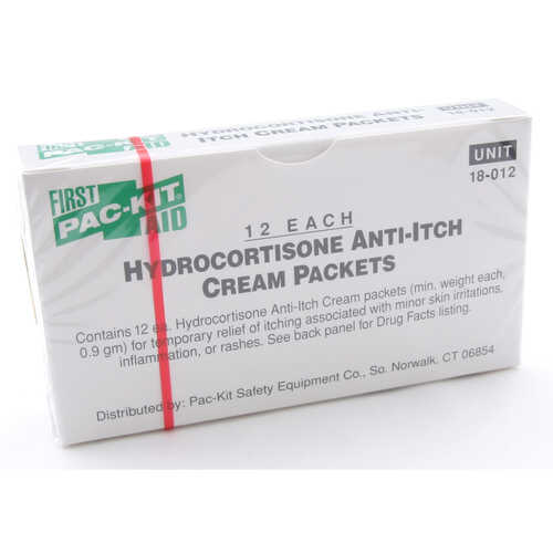 Forestry Suppliers First Aid Refill, Hydrocortisone Anti-Itch Cream, 0.5g Packets, Box of 12 Forestry Suppliers First Aid Refill, Hydrocortisone Anti-Itch Cream, 0.5g Packets, Box of 12