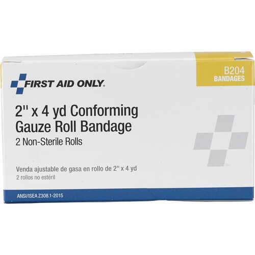 Forestry Suppliers First Aid Refill, Non-sterile Conforming Gauze Roll, 2˝ x 4 yards, Box of 2 Forestry Suppliers First Aid Refill, Non-sterile Conforming Gauze Roll, 2˝ x 4 yards, Box of 2