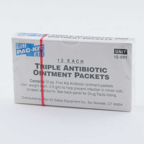 Forestry Suppliers First Aid Refill, Triple Antibiotic Ointment, Box of 12, 0.5g Packets Forestry Suppliers First Aid Refill, Triple Antibiotic Ointment, Box of 12, 0.5g Packets